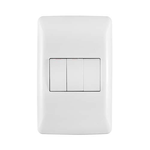 Crabtree Diamond 3 Lever 2 X 1 Way & 1 X 2 Way Light Switch