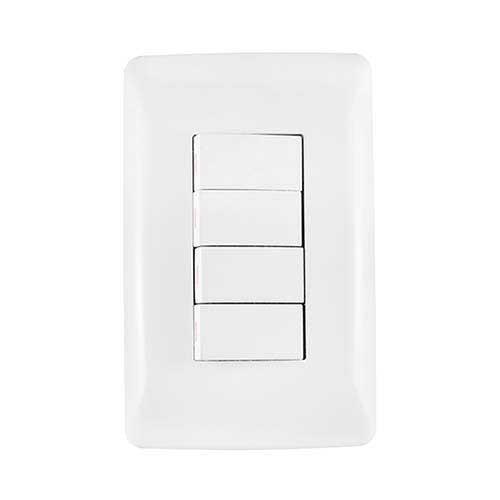Crabtree Diamond 4 Lever Light Switch