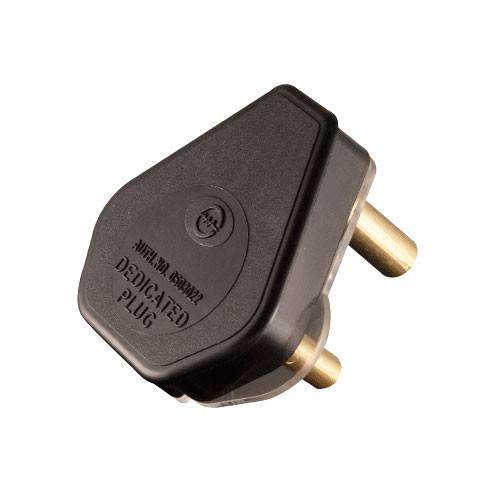 Crabtree Dedicated Plug Top 3 Pin 16A Black
