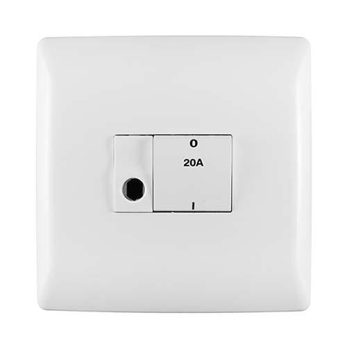Crabtree Diamond Stove Isolator 20A Double Pole + Cord Grip 100Mm X 100Mm