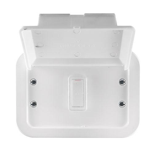 Crabtree Classic Industrial 1 Lever 2 Way Switch in Weatherproof White