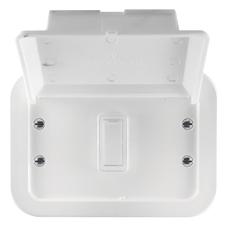 Crabtree Classic 1 Lever 1 Way Industrial Switch on 119x83 Weatherproof Surface Box