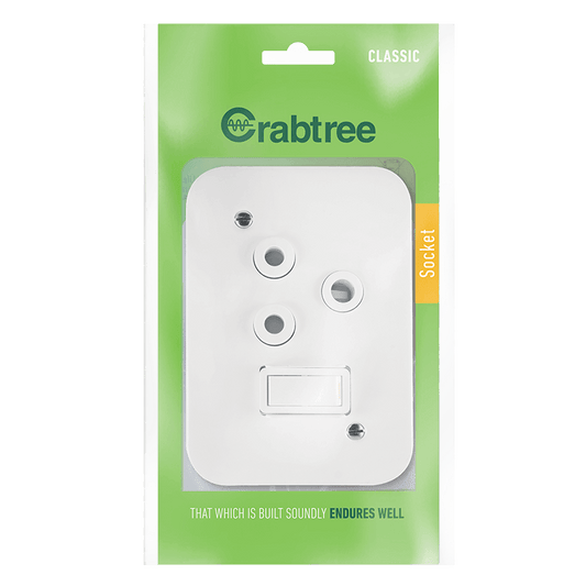 Crabtree Classic Industrial Single Switched 164-1 STD Socket