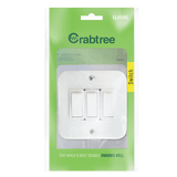 Crabtree Classic Industrial 3 Lever 1 Way Switch on Surface Box