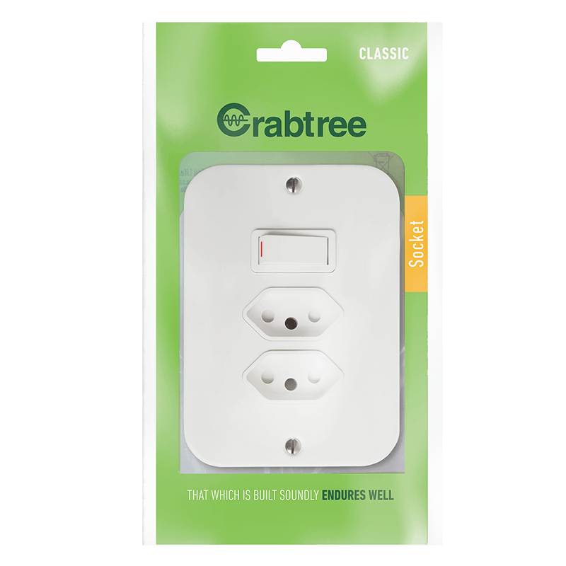 Crabtree Classic Industrial Switched 2×164-2 Socket