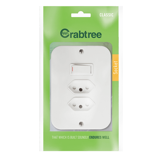 Crabtree Classic Industrial Switched 2×164-2 Socket