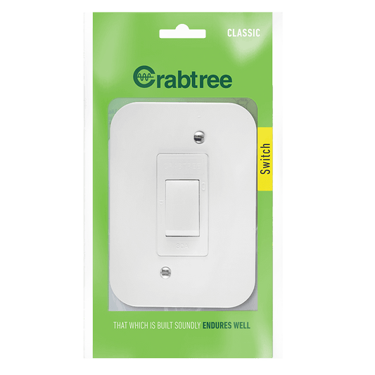 Crabtree Classic Industrial Double Pole 30A Isolator in Surface Box