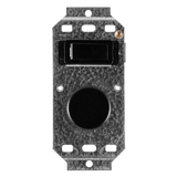 Crabtree Classic 1 Lever 600W Rotary Dimmer Switch (Black, 2x4)