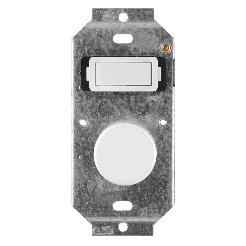 Crabtree Classic 1 Lever 800W Rotary Dimmer Switch - White