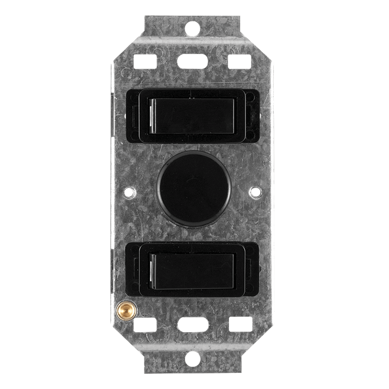 Crabtree Classic 3 Lever 500W LED Rotary Dimmer Switch