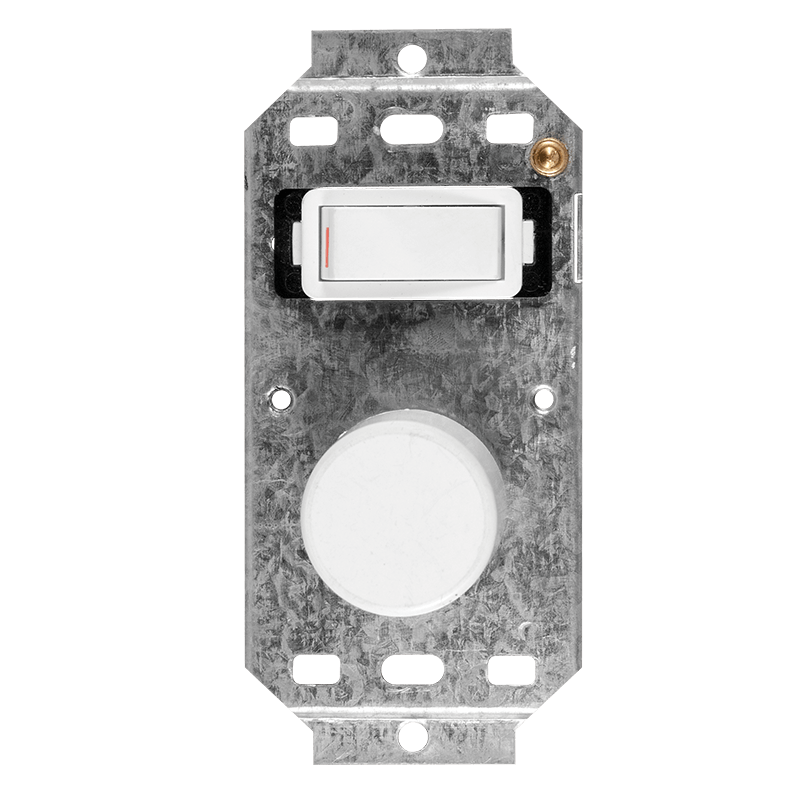 Crabtree Classic 1 or 2 Lever LED Press On/Off Rotary Smart Dimmer - White 225W