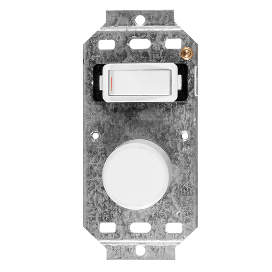 Crabtree Classic 1 or 2 Lever LED Press On/Off Rotary Smart Dimmer - White 225W