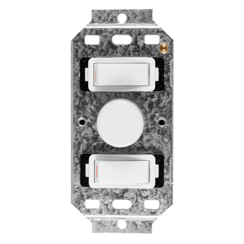 Crabtree Classic 2 or 3 Lever LED Press On/Off Rotary Smart Dimmer (225W) without Coverplate