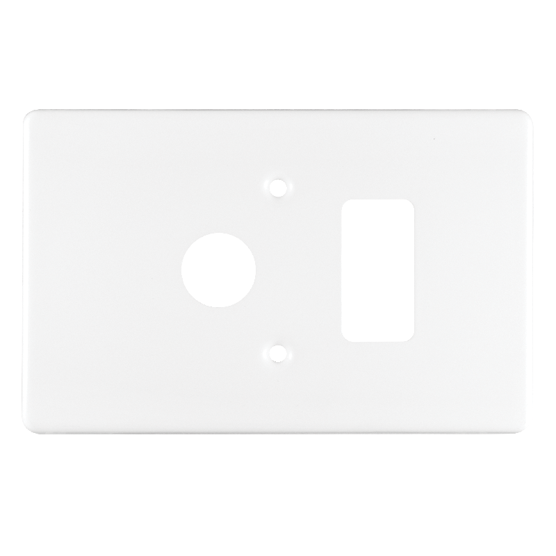 Crabtree Classic 1 Lever Dimmer Steel Coverplate in White