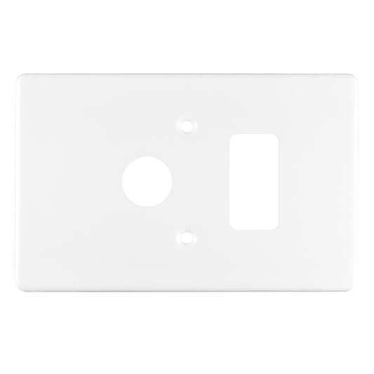 Crabtree Classic 1 Lever Dimmer Steel Coverplate in White