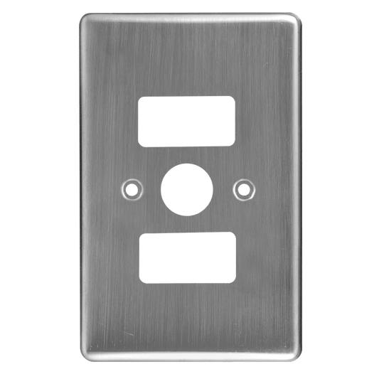 Crabtree Classic 1 Lever Dimmer Steel Coverplate - Satin Chrome Finish