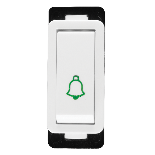 Crabtree Classic 1 Way Clip-in Bellpress (Black)