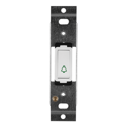 Crabtree Classic 1 Way Bellpress on 2×4 Yoke - White