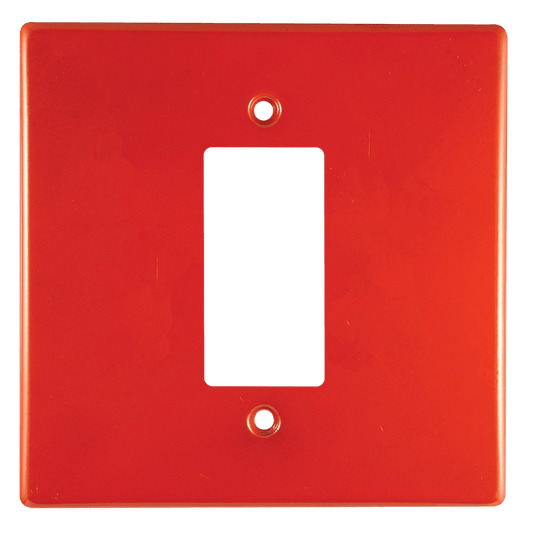 Crabtree Classic Isolator Plastic Coverplate - Red