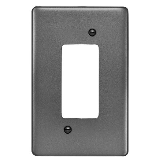 Crabtree Classic Isolator Steel Coverplate - Durable 50x100 Design