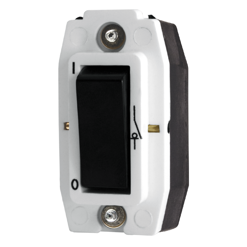 Crabtree Classic Double Pole Screw-In Switch - Durable Black Finish
