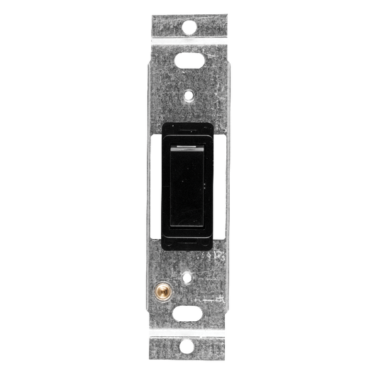 Crabtree Classic 1 Lever 1 Way Switch on 2x4 Yoke (Black)