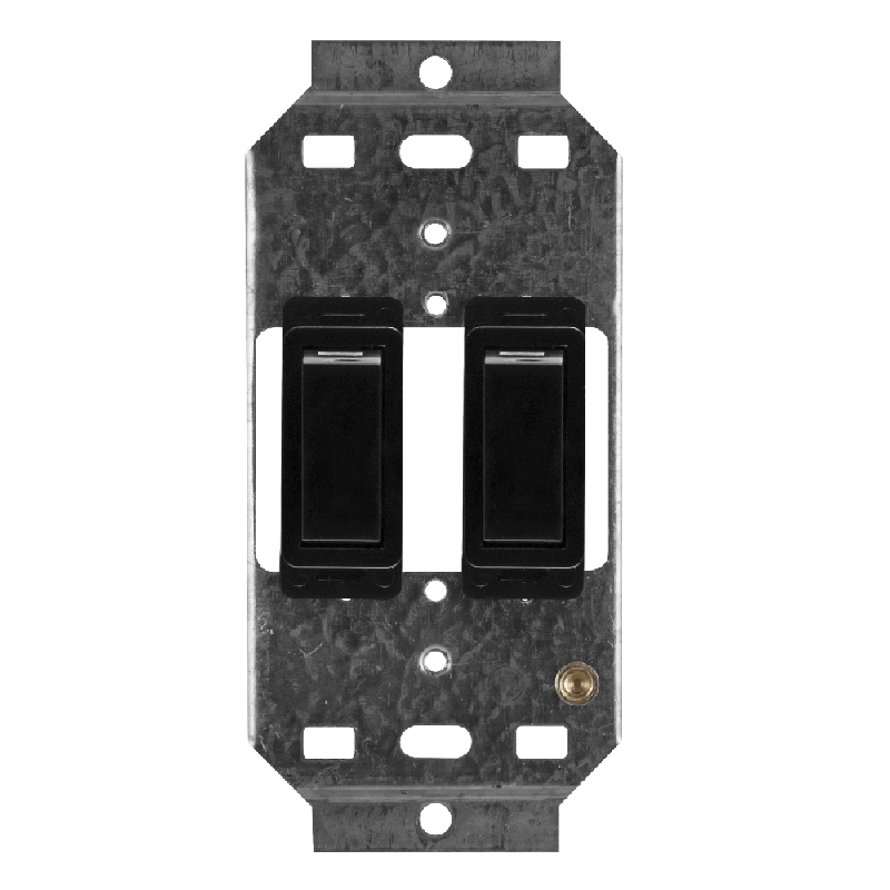 Crabtree Classic 2 Lever 2×1 Way Switch on 2×4 Yoke