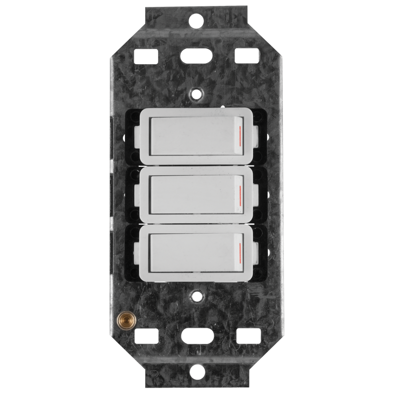 Crabtree Classic 3 Lever 3×1 Way Switch on Yoke - Elegant Control