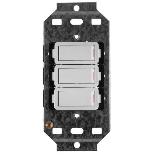 Crabtree Classic 3 Lever 3×1 Way Switch on Yoke - Elegant Control