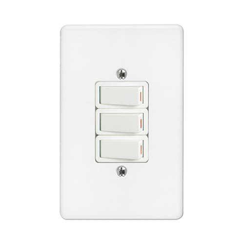 Crabtree Classic 3 Lever Light Switch