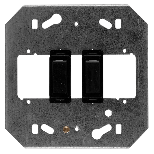 Crabtree Classic 2 Lever 2×1 Way Switch on 4×4 Yoke