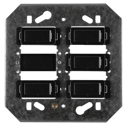 Crabtree Classic 5 Lever 5×1 Way Switch on 4×4 Yoke