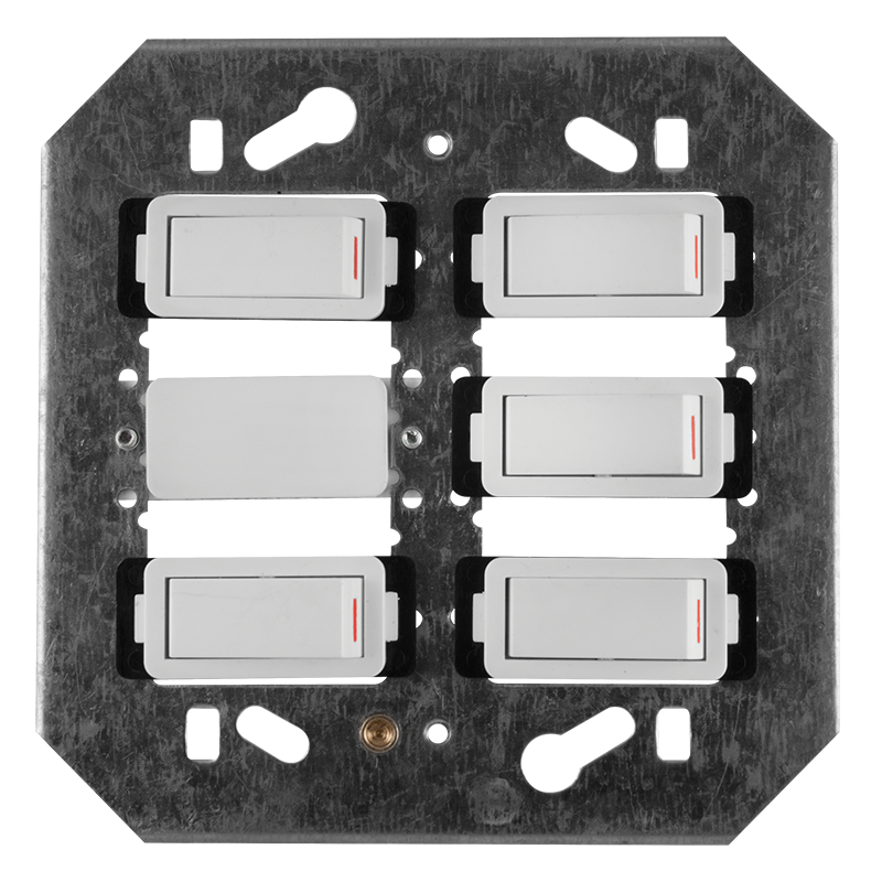 Crabtree Classic 5 Lever 5x1 Way Switch (100x100mm)