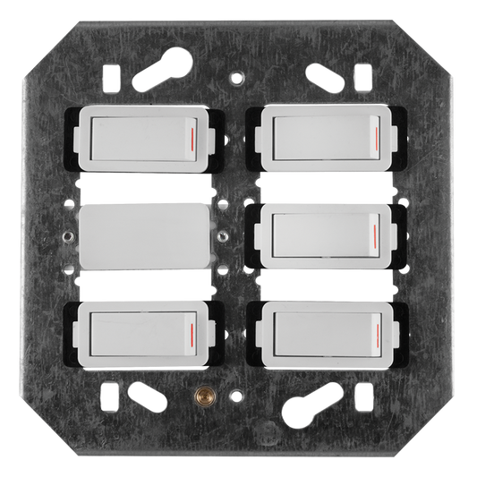 Crabtree Classic 5 Lever 5x1 Way Switch (100x100mm)