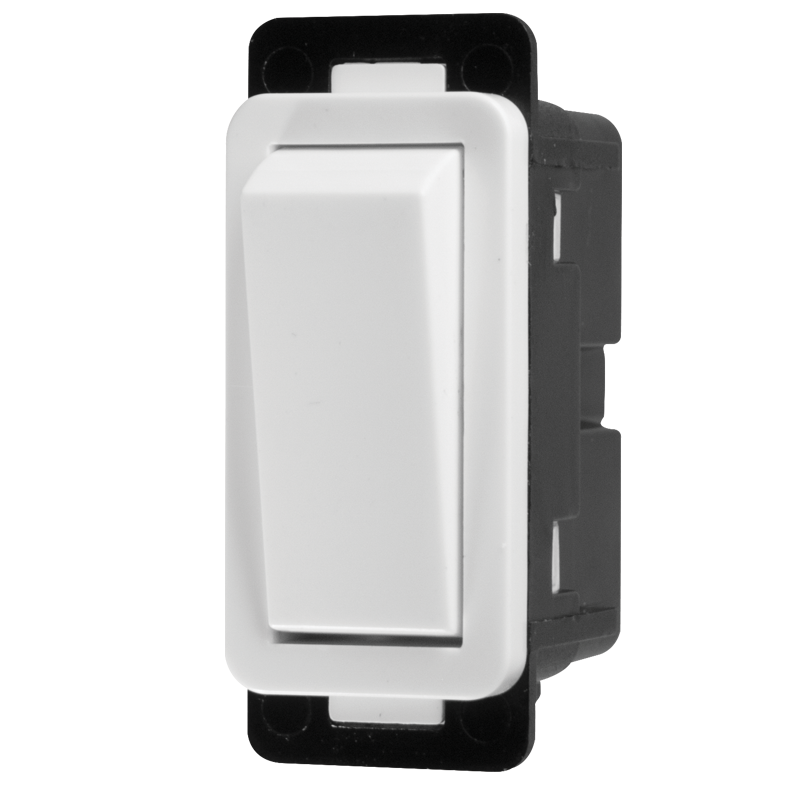 Crabtree Classic 2 Way Clip-in Switch - Elegant White Design