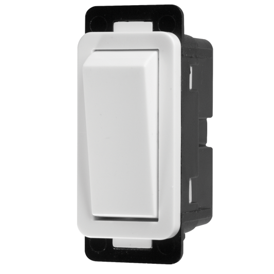 Crabtree Classic 2 Way Clip-in Switch - Elegant White Design