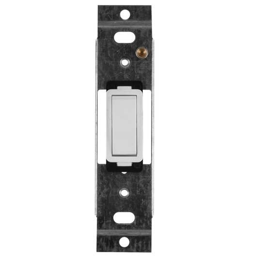 Crabtree Classic 1 Lever 2 Way Switch on Yoke - White