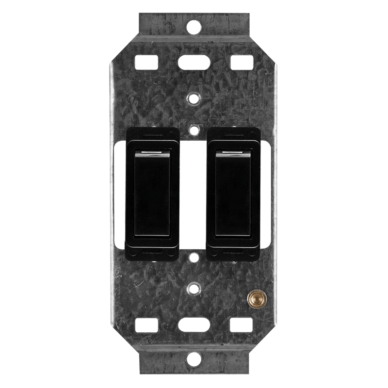 Crabtree Classic 2 Lever 1×1 Plus 1×2 Way Switches on 2×4 Yoke