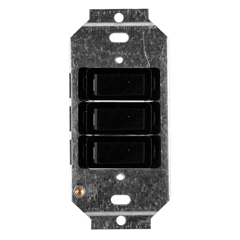 Crabtree Classic 3 Lever Switch on 2x4 Yoke - Versatile Control Solution