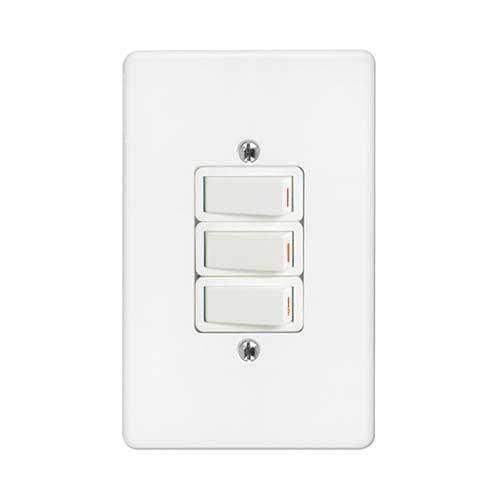 Crabtree Classic 3 Lever 1 x 1 Way, 2 x 2 Way Light Switch