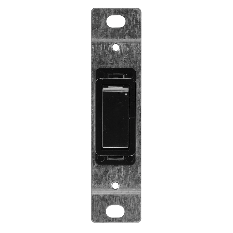 Crabtree Classic 1 Lever 1 Way Switch Partition Switch - Black