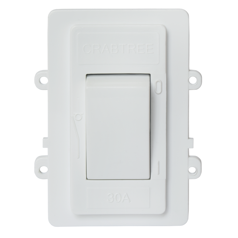 Crabtree Classic Double Pole 30A Isolator Module for Reliable Power Control