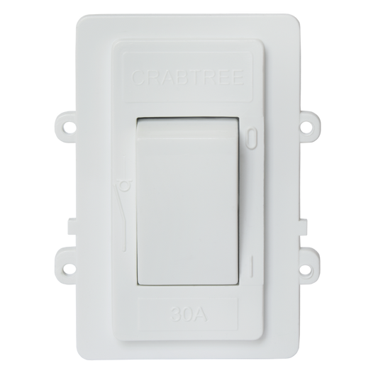 Crabtree Classic Double Pole 30A Isolator Module for Reliable Power Control