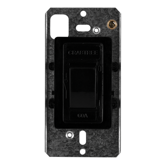 Crabtree Classic Double Pole 60A Isolator on 2×4 Yoke