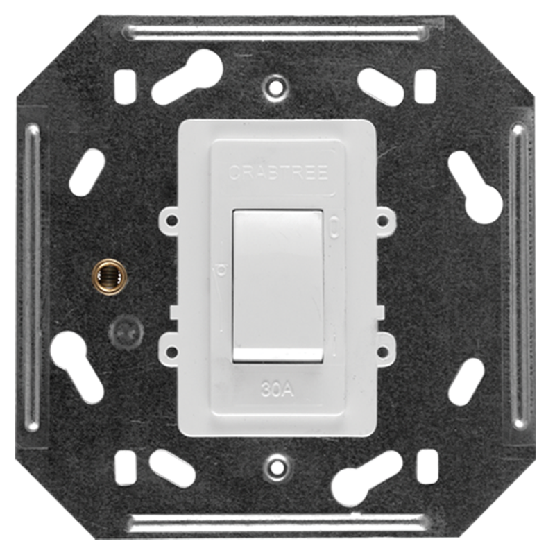 Crabtree Classic Double Pole 30A Isolator on Yoke