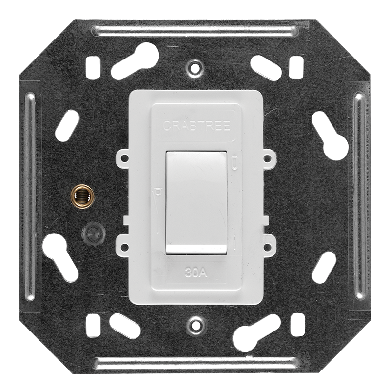 Crabtree Classic Double Pole 30A Isolator with Neon Indicator