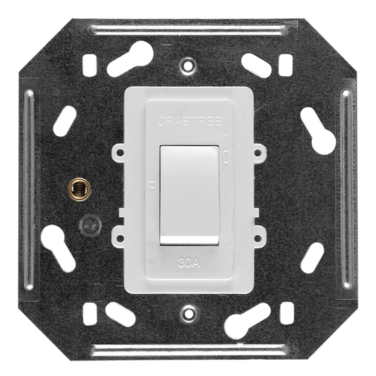 Crabtree Classic Double Pole 30A Isolator with Neon Indicator