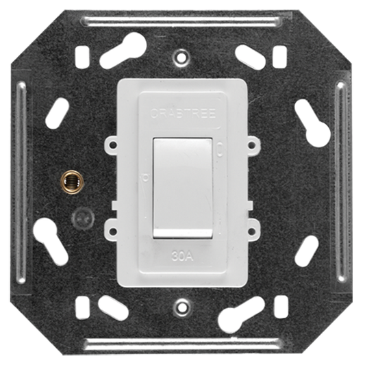 Crabtree Classic Double Pole 30A Isolator on Yoke 4x4 (100x100mm)