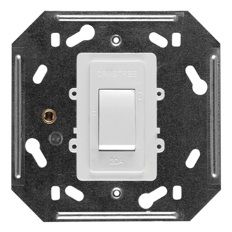 Crabtree Classic Double Pole 60A Isolator on Yoke