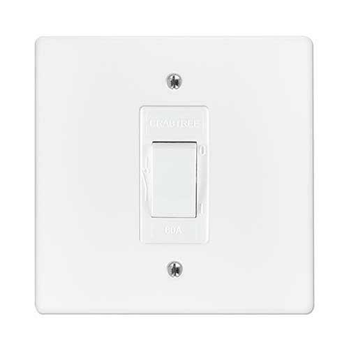 Crabtree Classic Double Pole Stove Isolator 60A